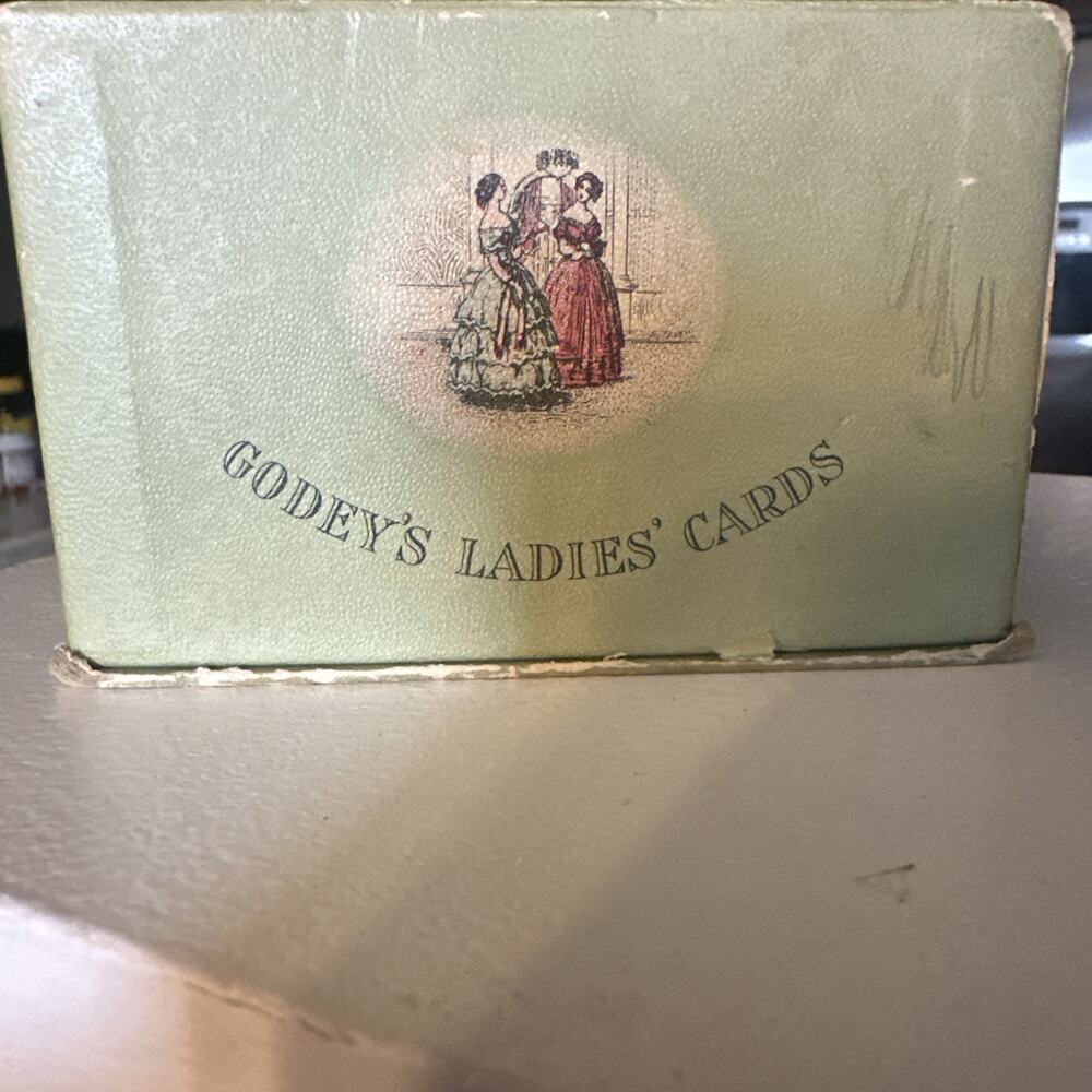 Vintage Godey’s Ladies Cards Double Deck Playing Cards In Original Box Victorian